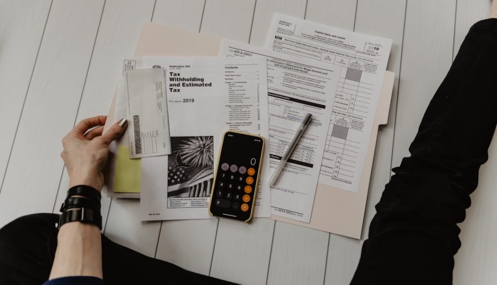 Accounting and finance planning with calculator