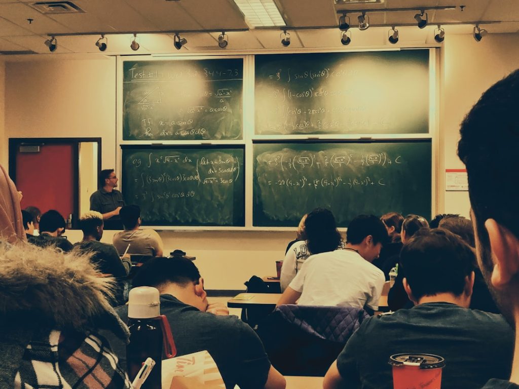 University students in a classroom