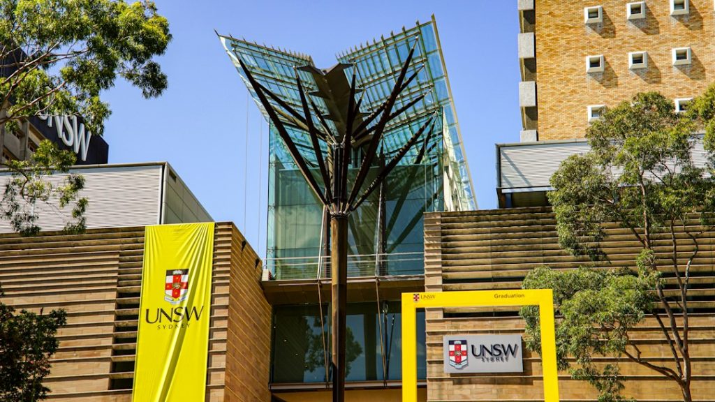 Modern Australian university building